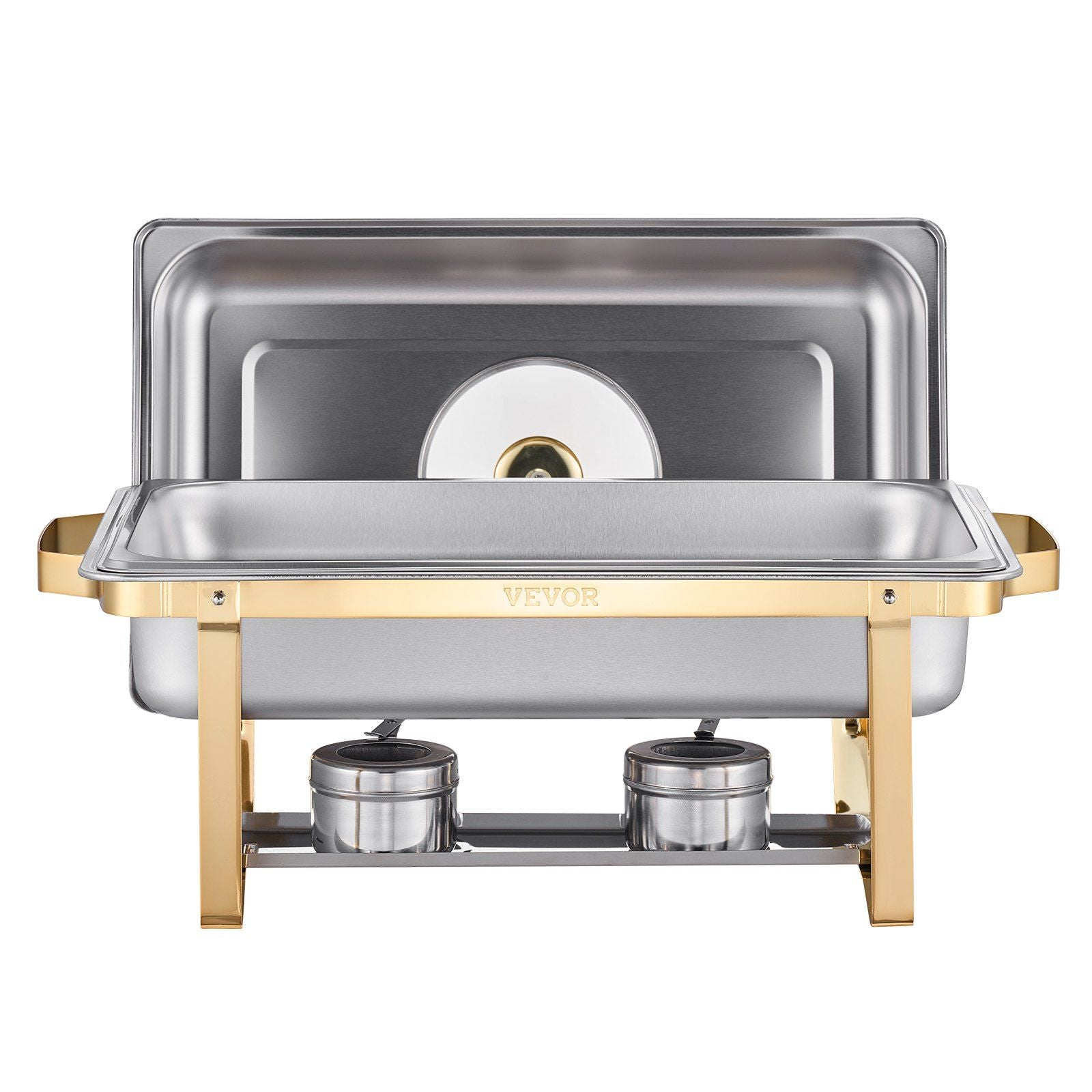 Chafing Dish Buffet Set, 8 Qt 4 Pack, Stainless Steel Chafer with 4 Full Size Pans, Rectangle Catering Warmer V952-ZFXBXGBLSTGKXK5LUV0