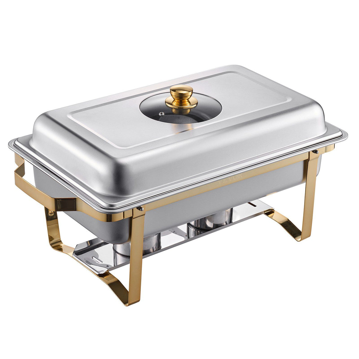 Chafing Dish Buffet Set, 8 Qt 4 Pack, Stainless Steel Chafer with 4 Full Size Pans, Rectangle Catering Warmer V952-ZFXBXGBLSTGKXK5LUV0
