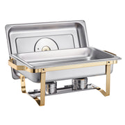 Chafing Dish Buffet Set, 8 Qt 4 Pack, Stainless Steel Chafer with 4 Full Size Pans, Rectangle Catering Warmer V952-ZFXBXGBLSTGKXK5LUV0