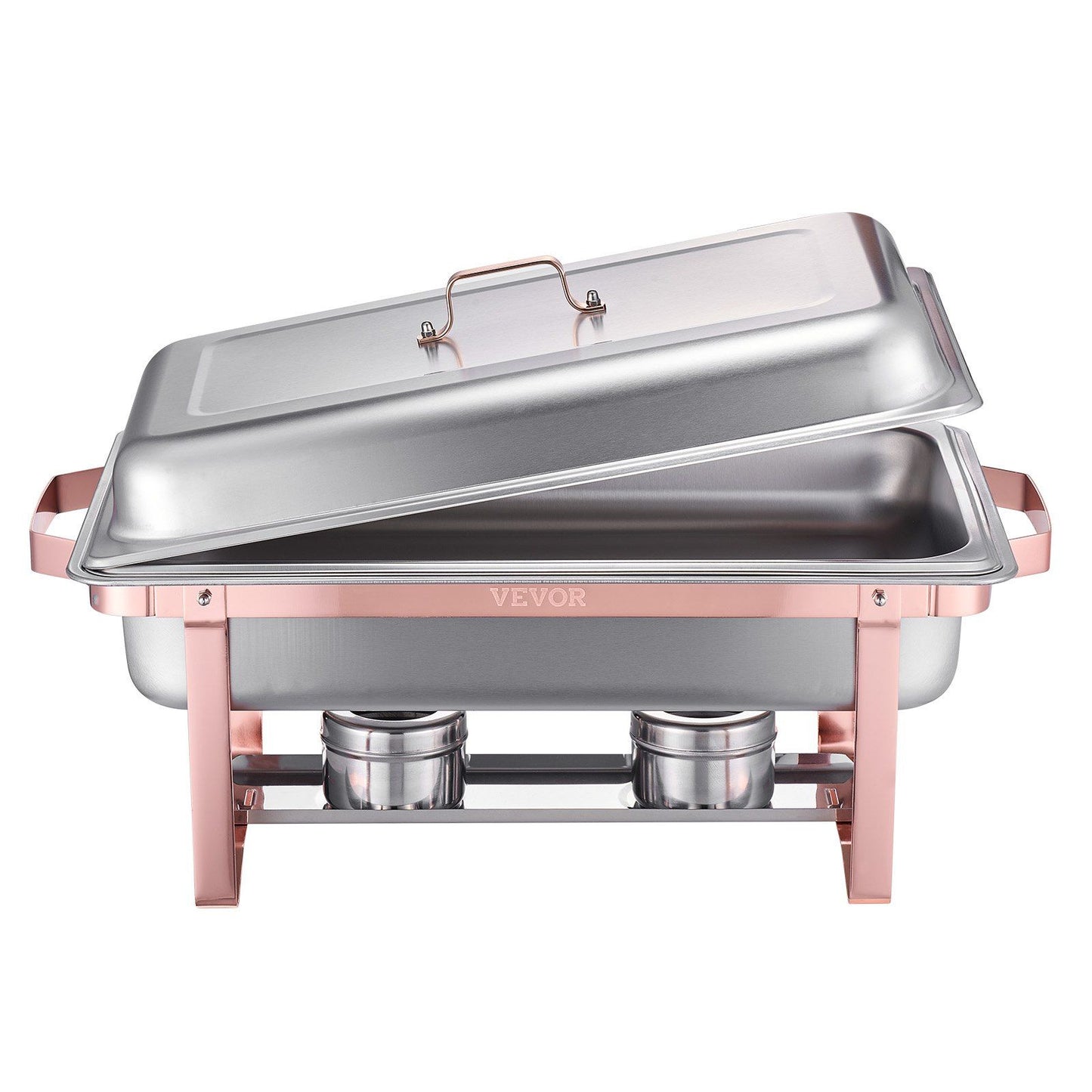 Chafing Dish Buffet Set, 8 Qt 2 Pack, Stainless Steel Chafer with 2 Full Size Pans, Rectangle Catering Warmer V952-ZFXBXGSTGK2JJ8OR8V0