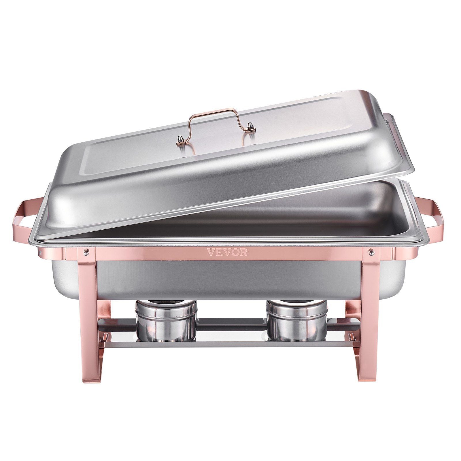 Chafing Dish Buffet Set, 8 Qt 2 Pack, Stainless Steel Chafer with 2 Full Size Pans, Rectangle Catering Warmer V952-ZFXBXGSTGK2JJ8OR8V0