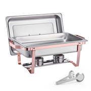 Chafing Dish Buffet Set, 8 Qt 2 Pack, Stainless Steel Chafer with 2 Full Size Pans, Rectangle Catering Warmer V952-ZFXBXGSTGK2JJ8OR8V0