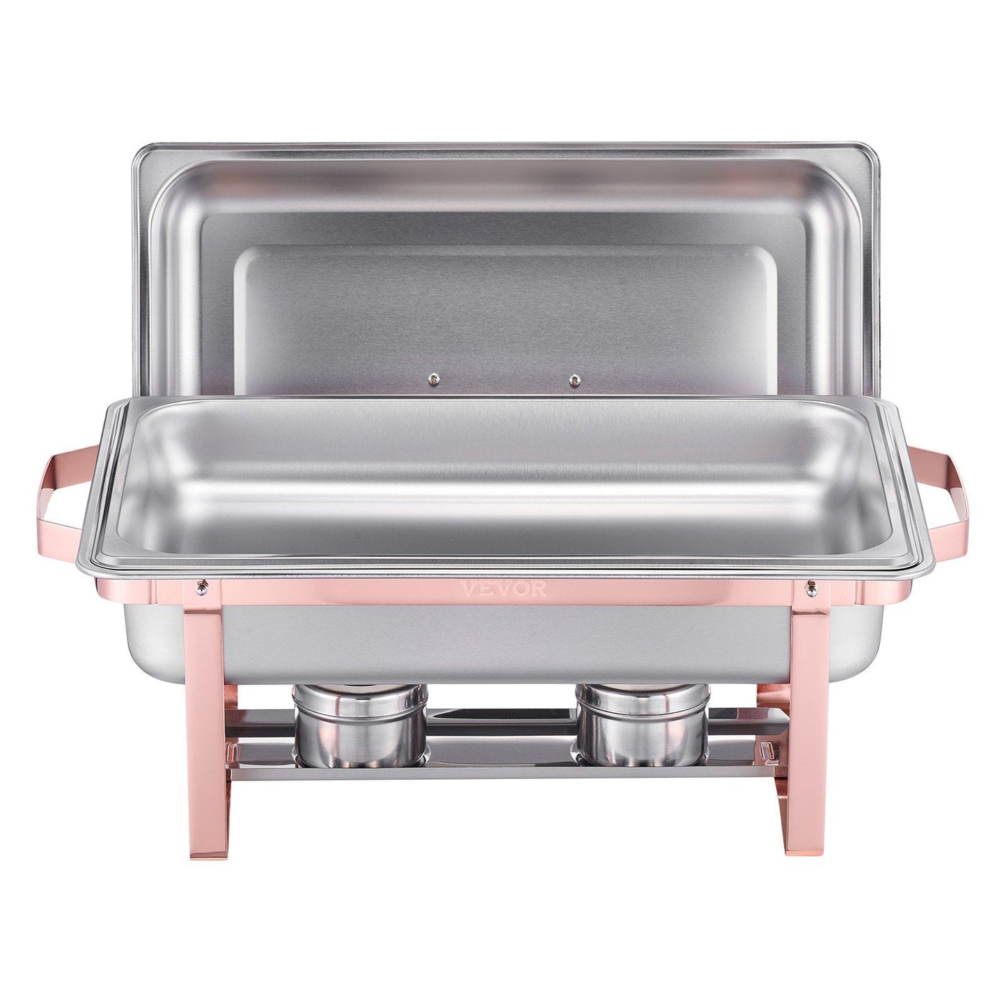 Chafing Dish Buffet Set, 8 Qt 2 Pack, Stainless Steel Chafer with 2 Full Size Pans, Rectangle Catering Warmer V952-ZFXBXGSTGK2JJ8OR8V0
