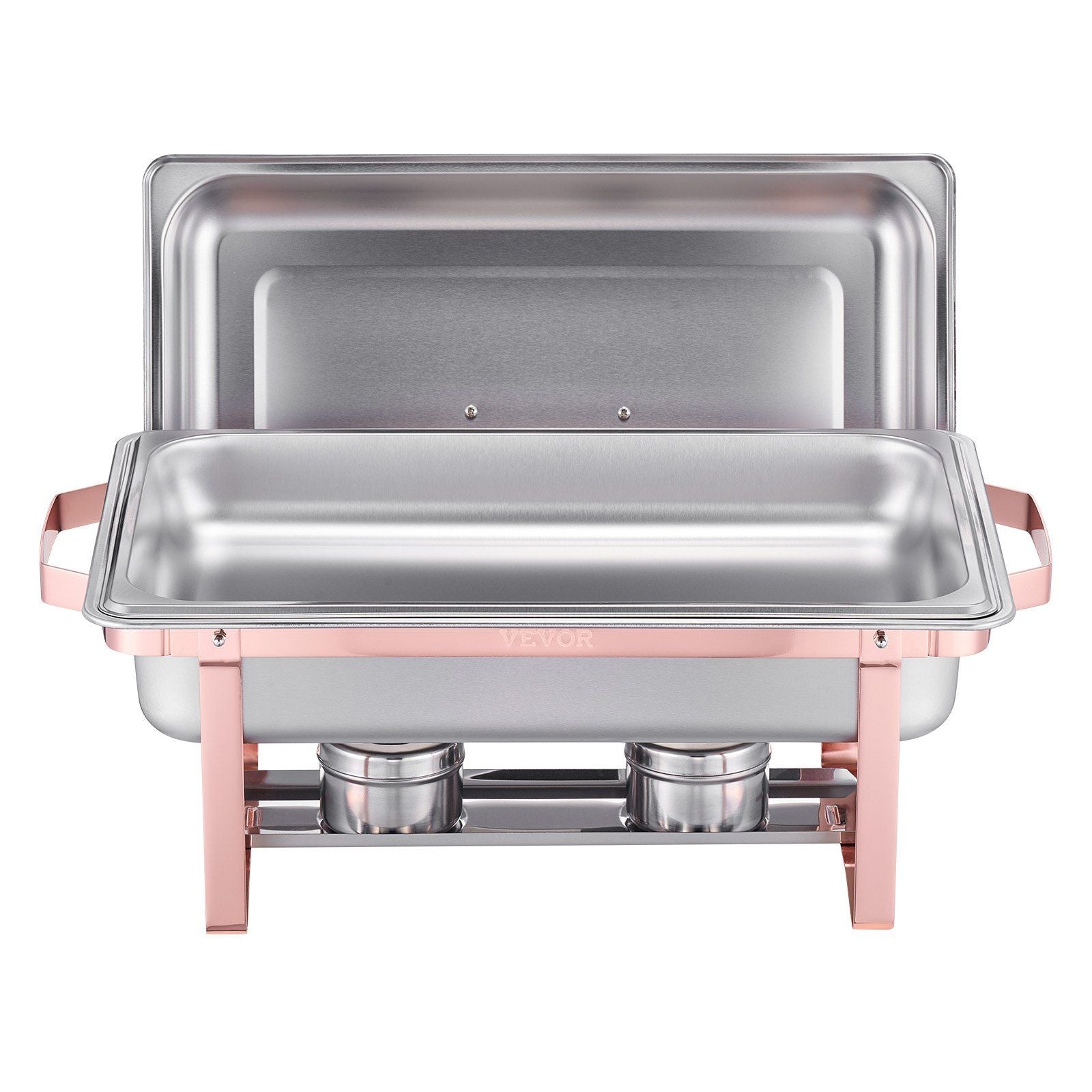 Chafing Dish Buffet Set, 8 Qt 2 Pack, Stainless Steel Chafer with 2 Full Size Pans, Rectangle Catering Warmer V952-ZFXBXGSTGK2JJ8OR8V0