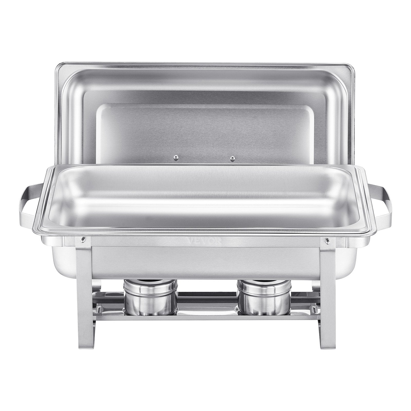 8 Qt 6 Pack Rectangle Chafing Dish Buffet Set Fullsize Pan Stainless Steel V952-ZFXBXGSTGK6JYRMTSV0