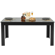 Rectangle Dining Table, 63 inch Length Large Wood Tables for 4-6 Person, Modern Dinner Furniture, Conference V952-ZFXCZBKTZQMDUVESOV0