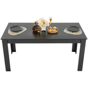 Rectangle Dining Table, 63 inch Length Large Wood Tables for 4-6 Person, Modern Dinner Furniture, Conference V952-ZFXCZBKTZQMDUVESOV0