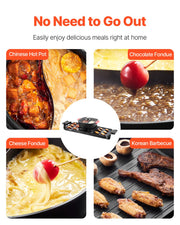 Hot Pot with Grill 2300W 2-in-1 Electric Smokeless BBQ with Removable Pot V952-ZFXDHG12YCLY1H507V3