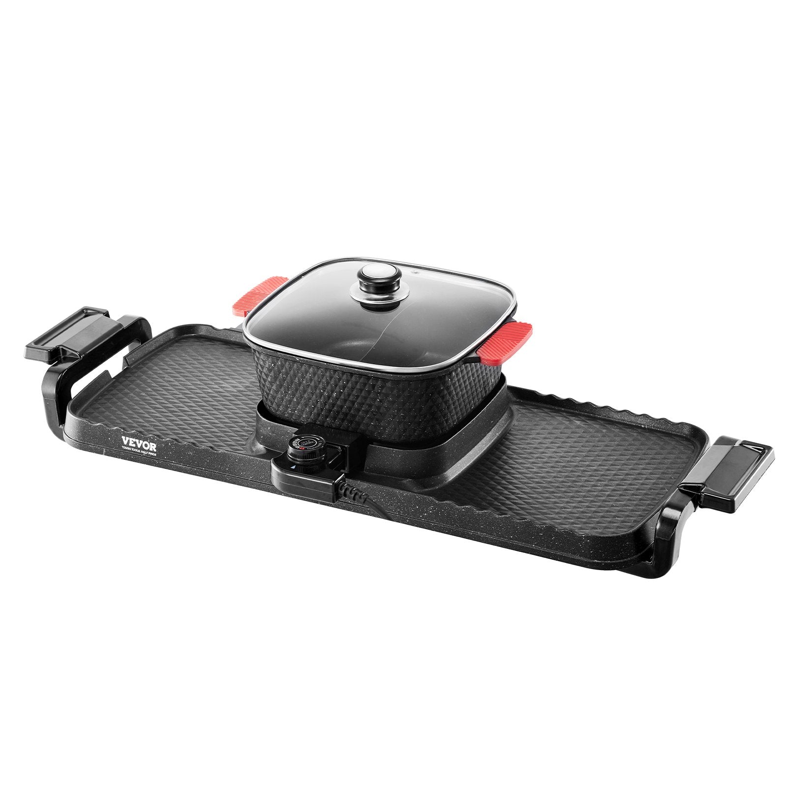 Hot Pot with Grill 2300W 2-in-1 Electric Smokeless BBQ with Removable Pot V952-ZFXDHG12YCLY1H507V3