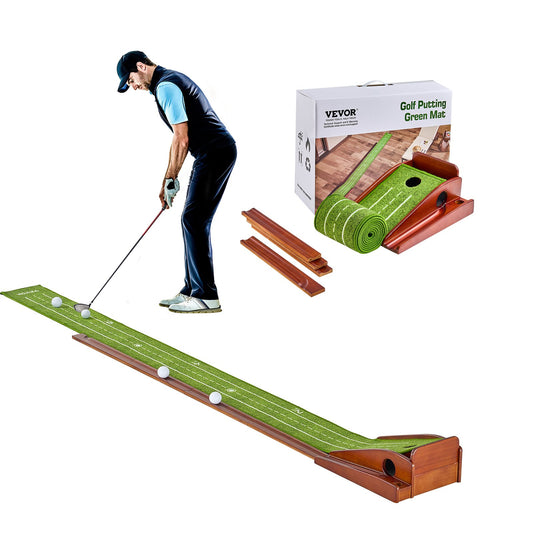 Golf Putting Mat, 1 Hole Indoor Golf Putting Green, Wrinkle-Free Golf Training Aid, Mini Golf Accessory with V952-ZFXKZDHQTGDLUGZN2V0