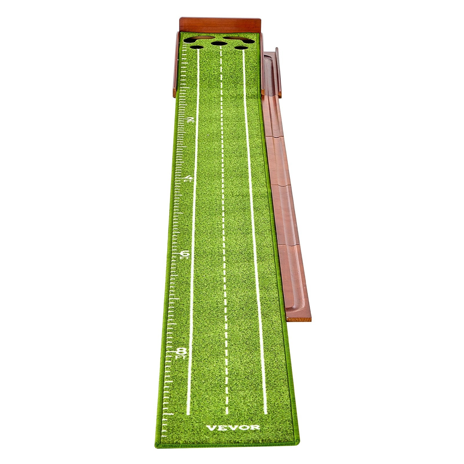Golf Putting Mat, 5 Hole Indoor Golf Putting Green, Wrinkle-Free Golf Training Aid, Mini Golf Set with V952-ZFXKZDHQTGDLXXYSPV0
