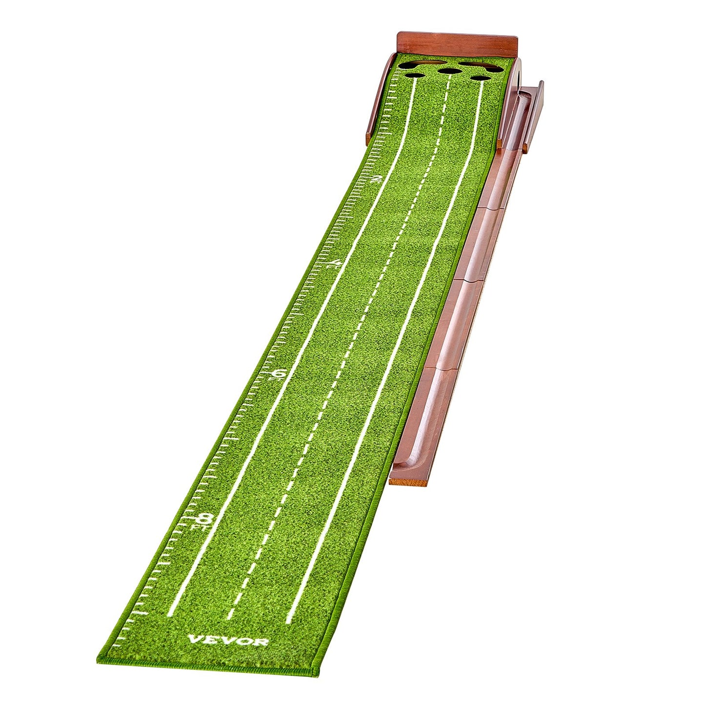 Golf Putting Mat, 5 Hole Indoor Golf Putting Green, Wrinkle-Free Golf Training Aid, Mini Golf Set with V952-ZFXKZDHQTGDLXXYSPV0