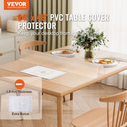 Plastic Table Cover, 24 x 48 Inch 1.5 mm Thick Frosted Table Protector, Rectangle PVC Desk Mat, Waterproof & V952-ZFXPVCZB24X4IJJHQV0