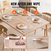 Plastic Table Cover, 24 x 48 Inch 1.5 mm Thick Frosted Table Protector, Rectangle PVC Desk Mat, Waterproof & V952-ZFXPVCZB24X4IJJHQV0