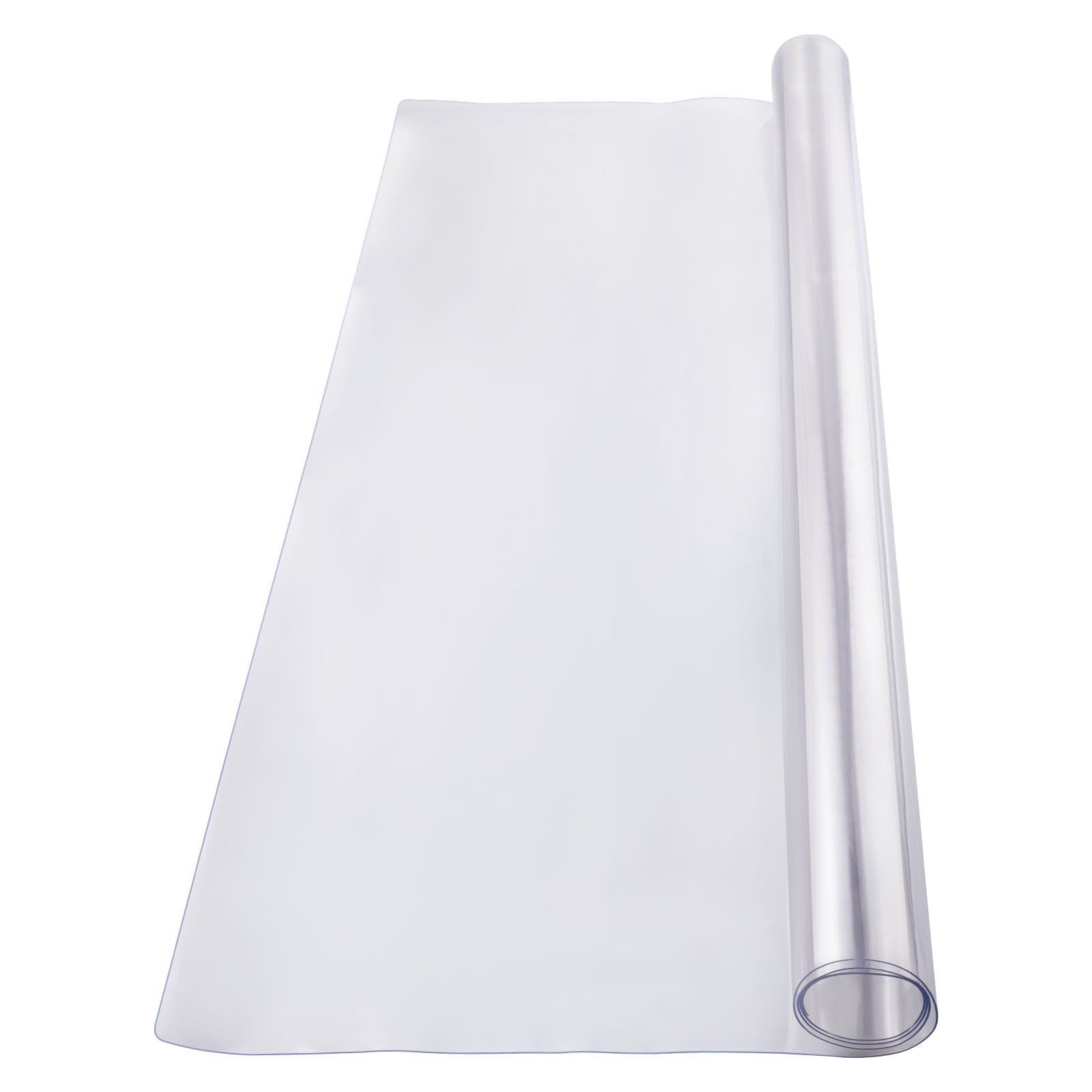 Plastic Table Cover, 30 x 60 Inch 1.5 mm Thick Clear Table Protector, Rectangle PVC Desk Mat, Waterproof & V952-ZFXPVCZB30X66LKCKV0