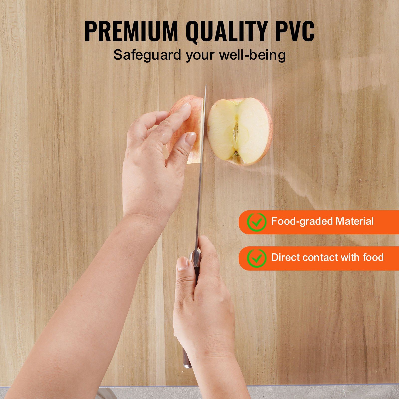 Plastic Table Cover, 30 x 60 Inch 1.5 mm Thick Clear Table Protector, Rectangle PVC Desk Mat, Waterproof & V952-ZFXPVCZB30X66LKCKV0