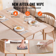 Plastic Table Cover, 30 x 60 Inch 1.5 mm Thick Clear Table Protector, Rectangle PVC Desk Mat, Waterproof & V952-ZFXPVCZB30X66LKCKV0