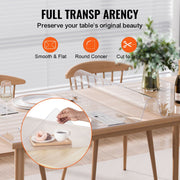 Plastic Table Cover, 30 x 60 Inch 1.5 mm Thick Clear Table Protector, Rectangle PVC Desk Mat, Waterproof & V952-ZFXPVCZB30X66LKCKV0