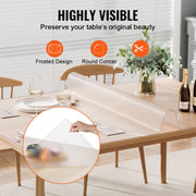 Plastic Table Cover, 36 x 60 Inch 1.5 mm Thick Frosted Table Protector, Rectangle PVC Desk Mat, Waterproof & V952-ZFXPVCZB36X6RMCUDV0
