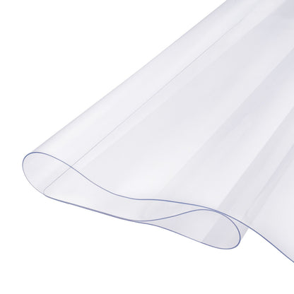 Plastic Table Cover, 40 x 60 Inch 1.5 mm Thick Clear Table Protector, Rectangle PVC Desk Mat, Waterproof & V952-ZFXPVCZB40X630CH4V0