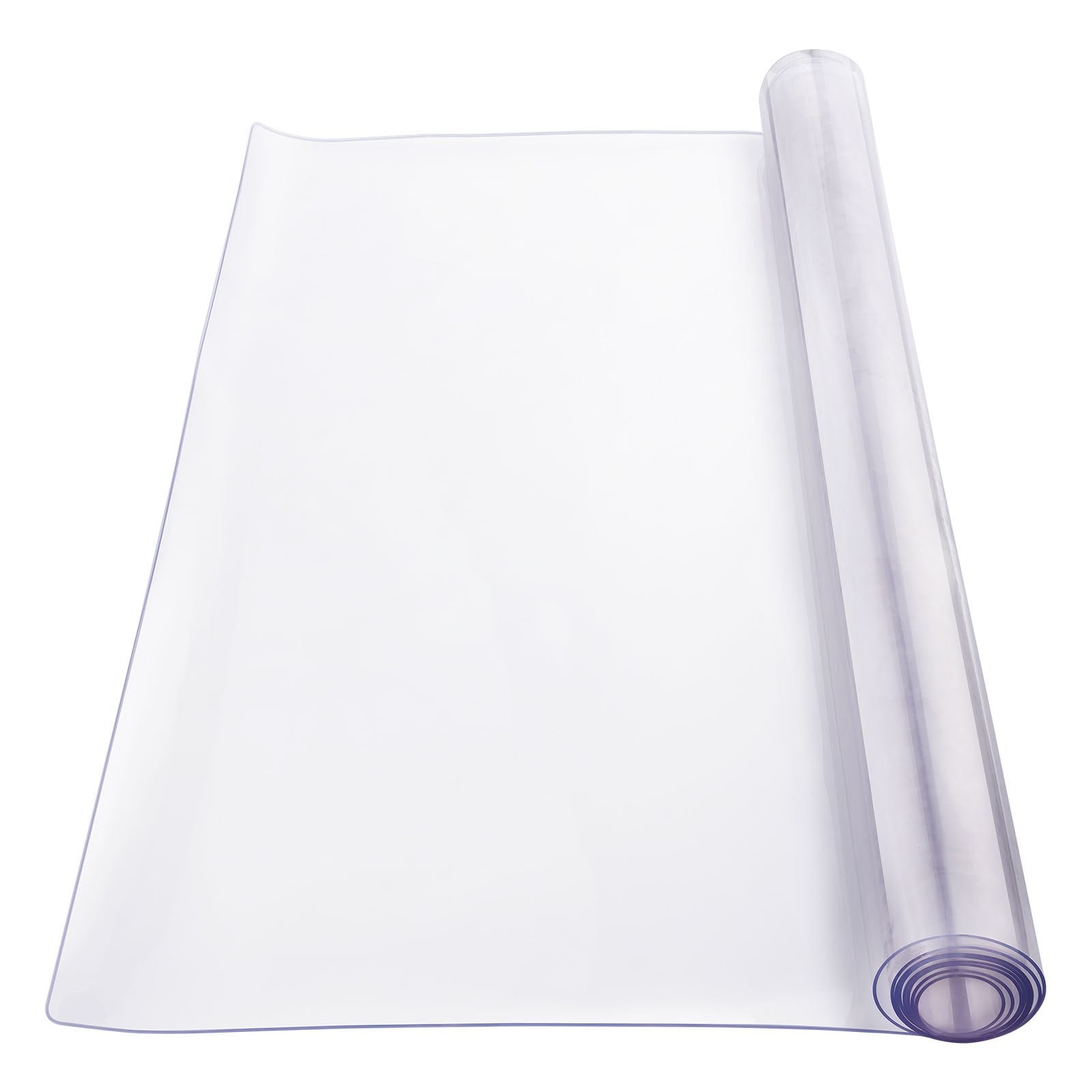 Plastic Table Cover, 40 x 60 Inch 2.0 mm Thick Clear Table Protector, Rectangle PVC Desk Mat, Waterproof & V952-ZFXPVCZB40X69S840V0