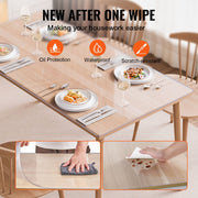 Plastic Table Cover, 42 x 72 Inch 2.0 mm Thick Clear Table Protector, Rectangle PVC Desk Mat, Waterproof & V952-ZFXPVCZB42X7FCC6CV0