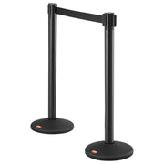 Crowd Control Stanchions, 6-Pack Crowd Control Barriers with 3PCS 6.5FT Black Retractable Belts, Plastic V952-ZGGLZHSSLZX6P36AJV0