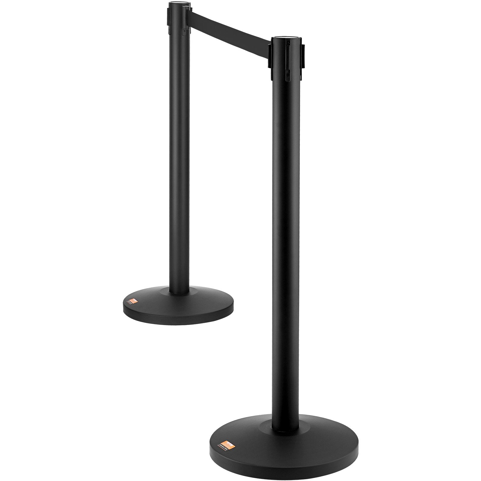 Crowd Control Stanchions, 2-Pack Crowd Control Barriers, Carbon Steel Baking Painted Stanchion Queue Post V952-ZGGLZHSTZX2J6KF5TV0