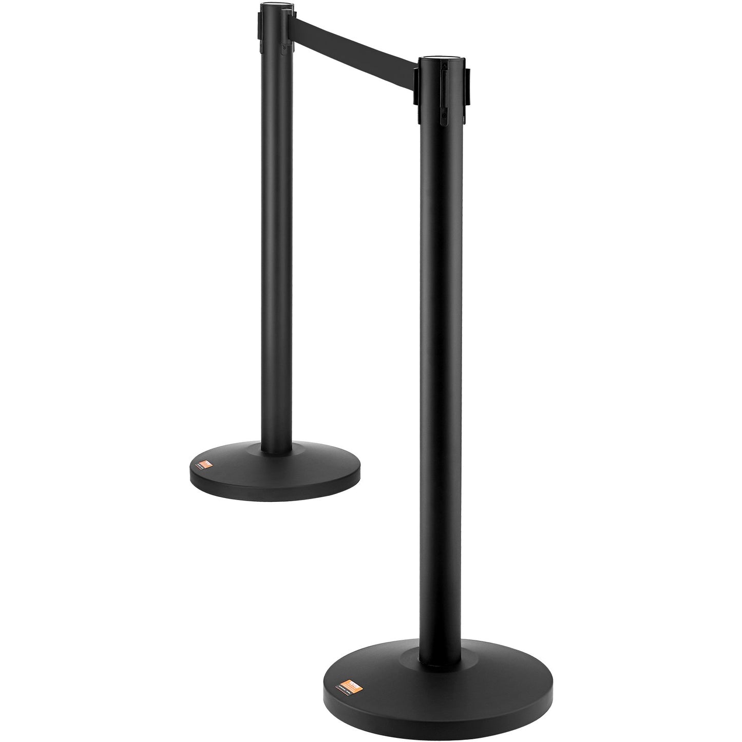 Crowd Control Stanchions, 2-Pack Crowd Control Barriers, Carbon Steel Baking Painted Stanchion Queue Post V952-ZGGLZHSTZX2J6KF5TV0