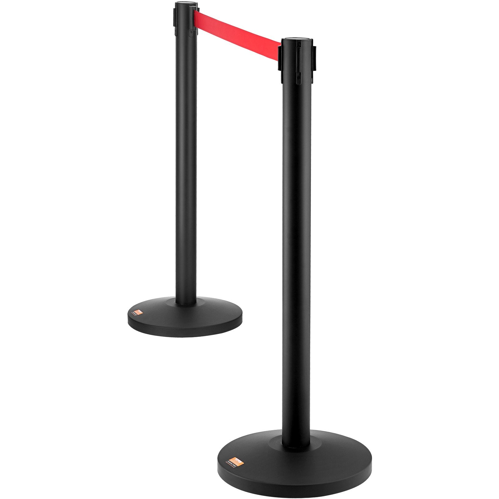 Crowd Control Stanchions, 2-Pack Crowd Control Barriers, Carbon Steel Baking Painted Stanchion Queue Post V952-ZGGLZHSTZX2JQGN8RV0