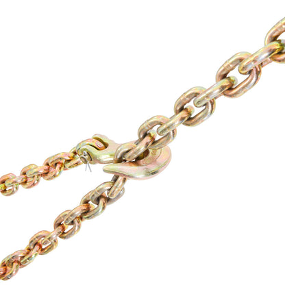Transport Binder Chain, 220 kg Working Load Limit, 3/8'' x 20' G80 Tow Chain Tie Down with Grab Hooks, DOT V952-ZGTLJZMGDXZYJ7KNJV0