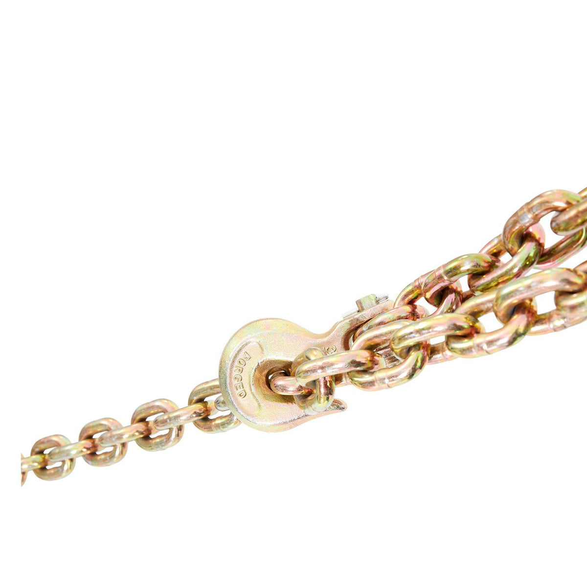 Transport Binder Chain, 3220 kg Working Load Limit, 3/8''x20' G80 Tow Chain Tie Down with Grab Hooks, DOT V952-ZGTLJZMGDXZYJG017V0