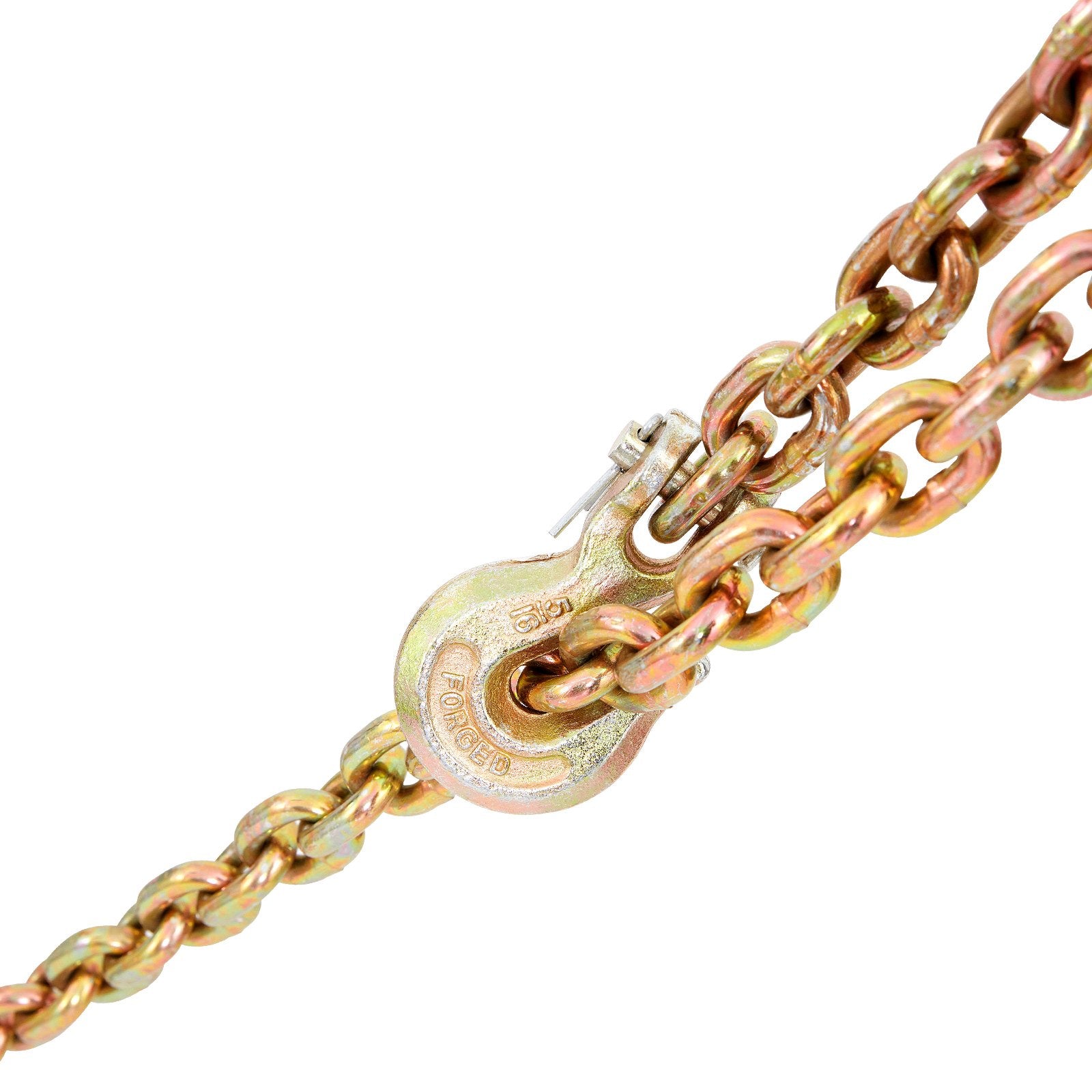 Transport Binder Chain, 2222 kg Working Load Limit, 5/16''x20' G80 Tow Chain Tie Down with Grab Hooks, DOT V952-ZGTLJZMGDXZYJQB0WV0
