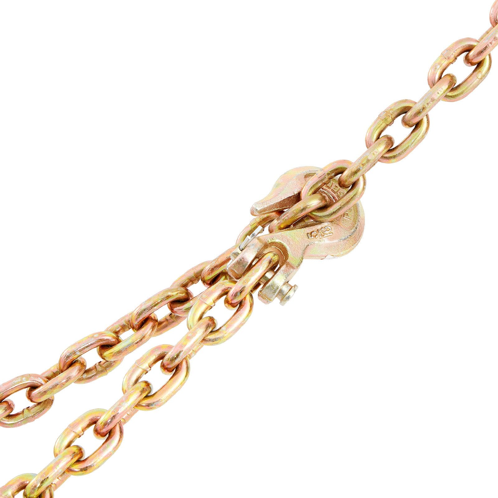Transport Binder Chain, 2222 kg Working Load Limit, G80 Tow Chain Tie Down with Grab Hooks, DOT Certified, V952-ZGTLJZMGDXZYJUZEDV0