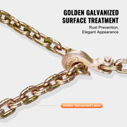 G80 Transport Binder Chain, 10 mm x 316 cm Tow Chain with Clevis Grab Hooks, 3.22T Safe Working Load, Heavy V952-ZGTLSGMGDX1JAQ0QWV0