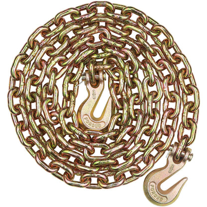 G80 Transport Binder Chain, 10 mm x 316 cm Tow Chain with Clevis Grab Hooks, 3.22T Safe Working Load, Heavy V952-ZGTLSGMGDX1JAQ0QWV0
