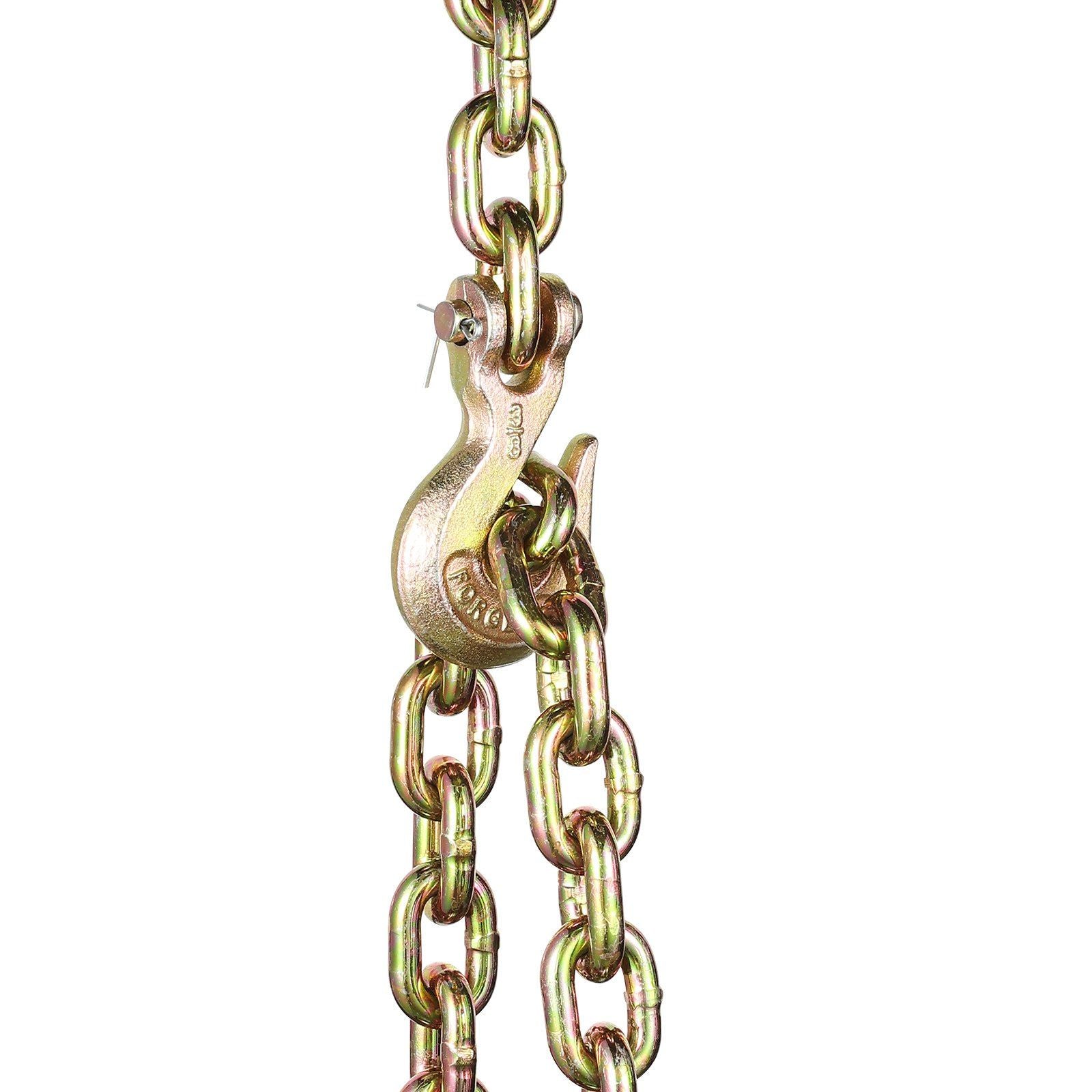G80 Transport Binder Chain, 10 mm x 316 cm 2-Pack Tow Chain with Clevis Grab Hooks, 3.22T Safe Working Load, V952-ZGTLSGMGDX2JJAXBDV0
