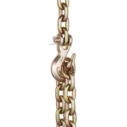 G80 Transport Binder Chain, 8 mm x 316 cm 2-Pack Tow Chain with Clevis Grab Hooks, 2.22T Safe Working Load, V952-ZGTLSGMGDX2JYBW2AV0