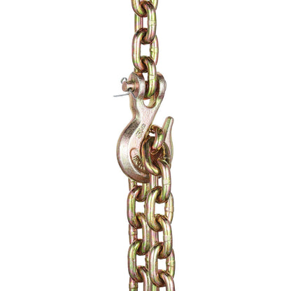 G80 Transport Binder Chain, 8 mm x 316 cm 2-Pack Tow Chain with Clevis Grab Hooks, 2.22T Safe Working Load, V952-ZGTLSGMGDX2JYBW2AV0