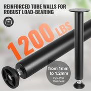 406.4MM Adjustable Desk Legs, Reinforced Steel Office Table Furniture legs Set of 4 for DIY, 1200 lbs Load V952-ZGZT2YC16INCQVIUPV0