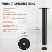 406.4MM Adjustable Desk Legs, Reinforced Steel Office Table Furniture legs Set of 4 for DIY, 1200 lbs Load V952-ZGZT2YC16INCQVIUPV0
