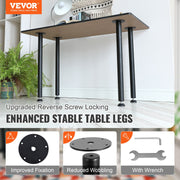 711.2MM Adjustable Desk Legs, Reinforced Steel Office Table Furniture legs Set of 4 for DIY, 544.3KG Load V952-ZGZT2YC28YC0FIEAYV0