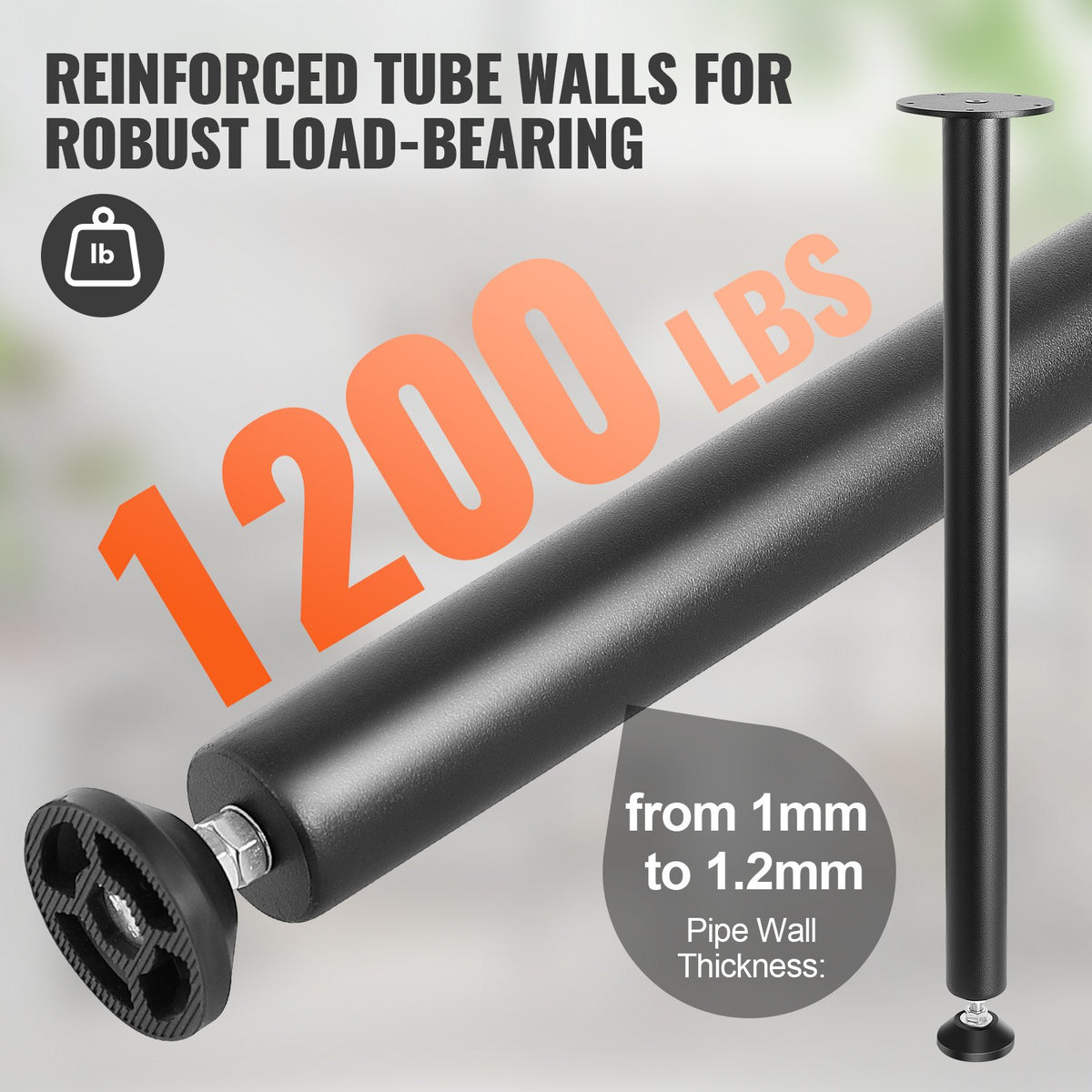 711.2MM Adjustable Desk Legs, Reinforced Steel Office Table Furniture legs Set of 4 for DIY, 544.3KG Load V952-ZGZT2YC28YC0FIEAYV0