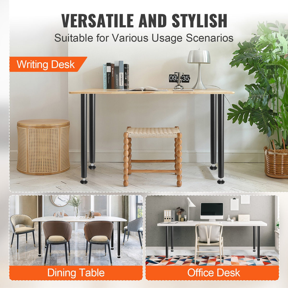 711.2MM Adjustable Desk Legs, Reinforced Steel Office Table Furniture legs Set of 4 for DIY, 544.3KG Load V952-ZGZT2YC28YC0FIEAYV0