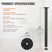 711.2MM Adjustable Desk Legs, Reinforced Steel Office Table Furniture legs Set of 4 for DIY, 544.3KG Load V952-ZGZT2YC28YC0FIEAYV0