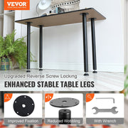 762MM Adjustable Desk Legs, Reinforced Steel Office Table Furniture legs Set of 4 for DIY, 544.3KG Load V952-ZGZT2YC30YC0ZVHG9V0