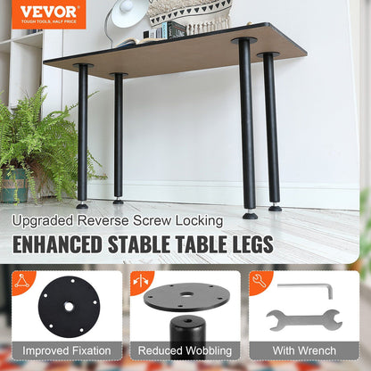762MM Adjustable Desk Legs, Reinforced Steel Office Table Furniture legs Set of 4 for DIY, 544.3KG Load V952-ZGZT2YC30YC0ZVHG9V0