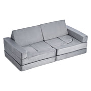 Modular Kids Play Couch, Sectional Toddler Sofa with Armrests, 28D Sponge & Short Pile, Convertible Kids V952-ZHETSF14JTHSOMUNU001V0