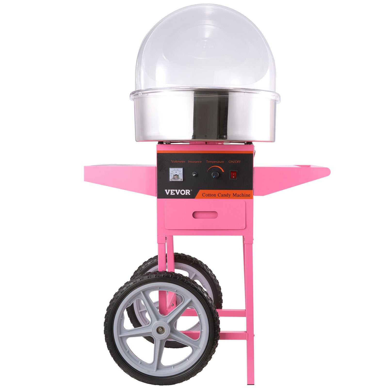 Commercial Cotton Candy Machine with Cart & Cover Sugar Floss Maker 1000W V952-ZHSKU00000000000018