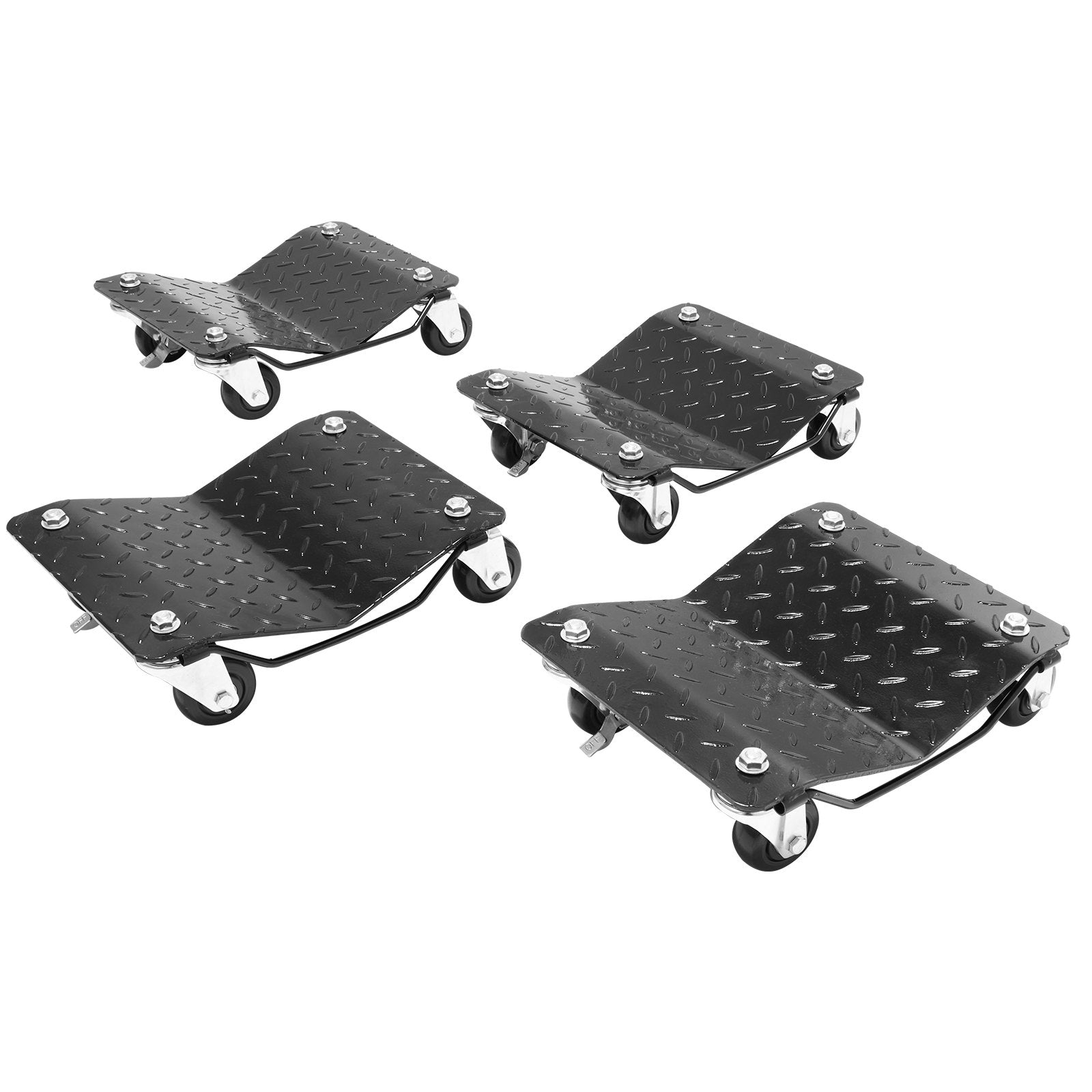 Car Dolly Wheel Tire Dolly 4 PCS Heavy Duty Skate Auto Repair Dolly 6000LB V952-ZHSKU00000000000021